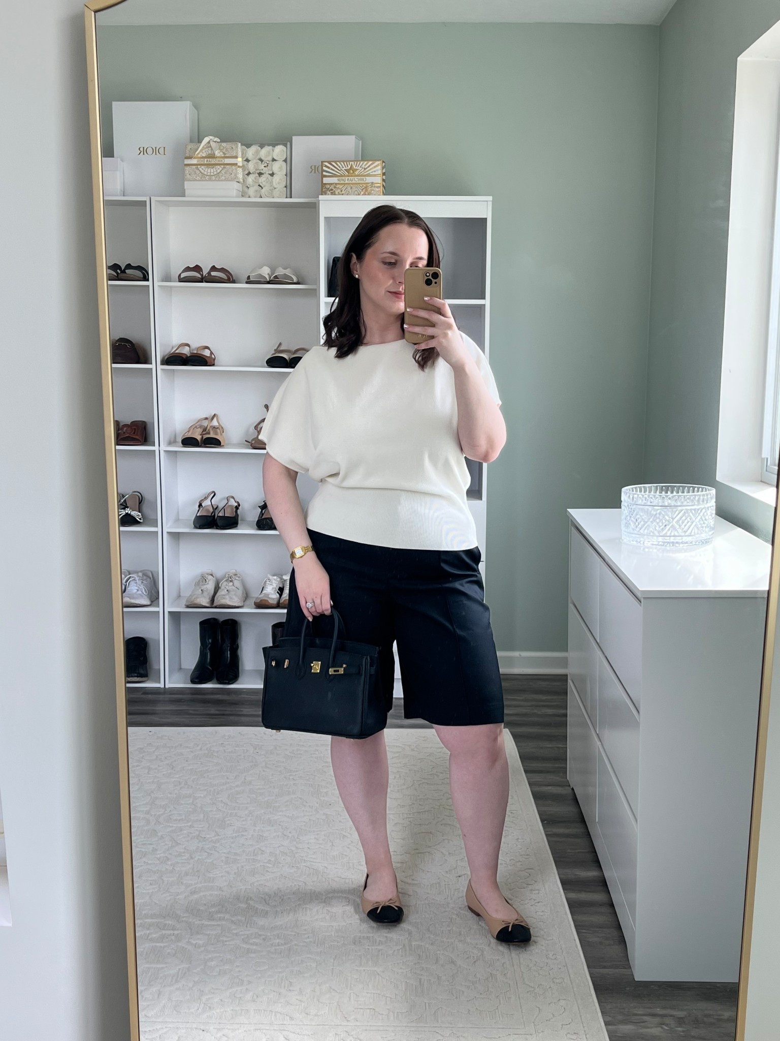 Outfit of the day 🦢🤍

Ootd, outfit inspo, midsize, summer style, chic spring style, spring and summer fashion, modest shorts, neutral outfit ideas 

#LTKootd #LTKSeasonal