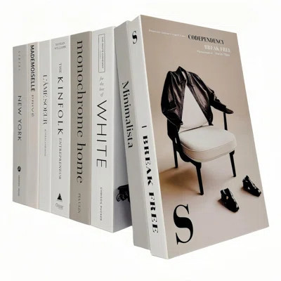 8 Pack Decorative Books Ediactcyl Decoration Faux Books For Hardcover Home Decor Fake Book Stacks Display For Bookshelf Room Decor | Wayfair North America