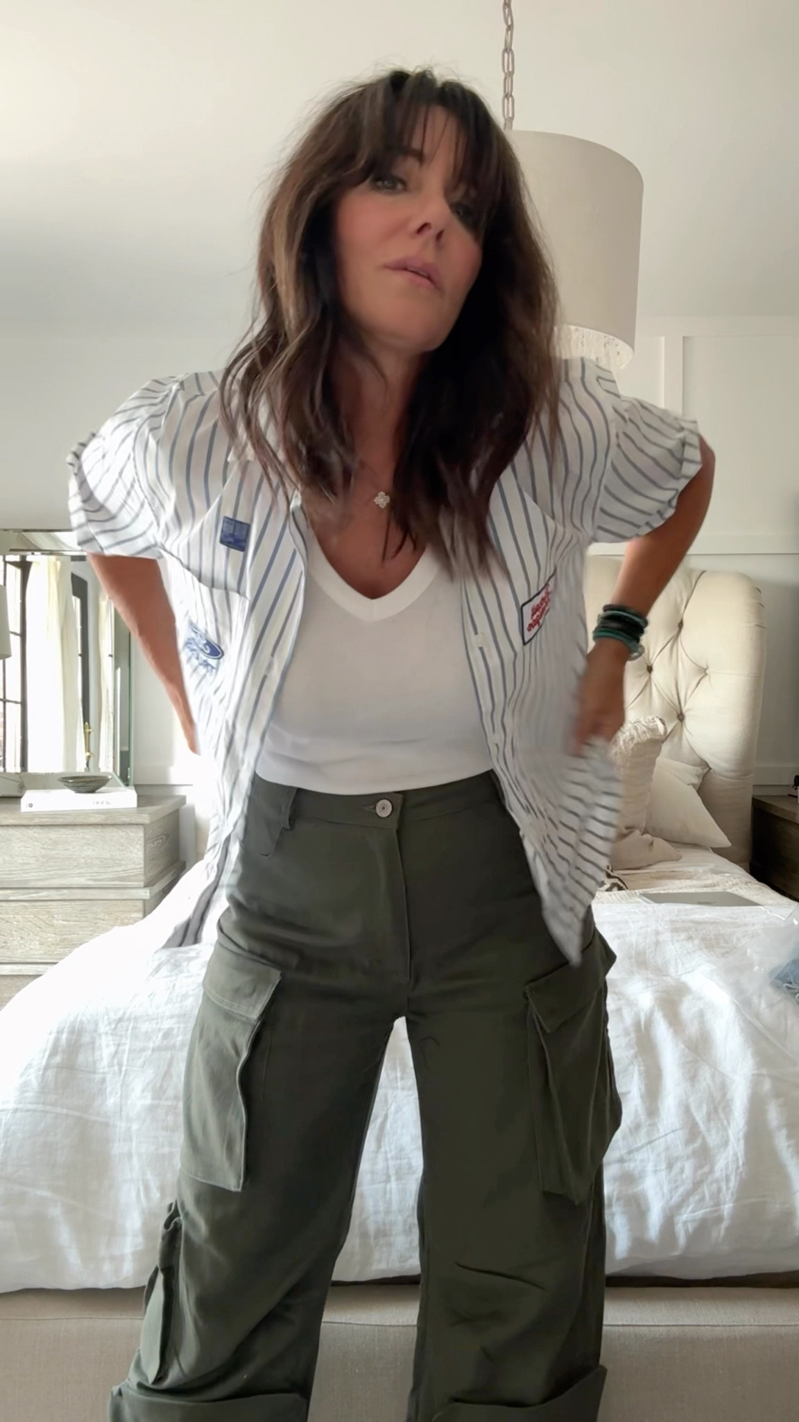 Nsale plus men’s shirt and cargo outfit  
Wearing medium pants and small shirt 
Eclectic and cool 

#LTKSaleAlert #LTKStyleTip #LTKOver40