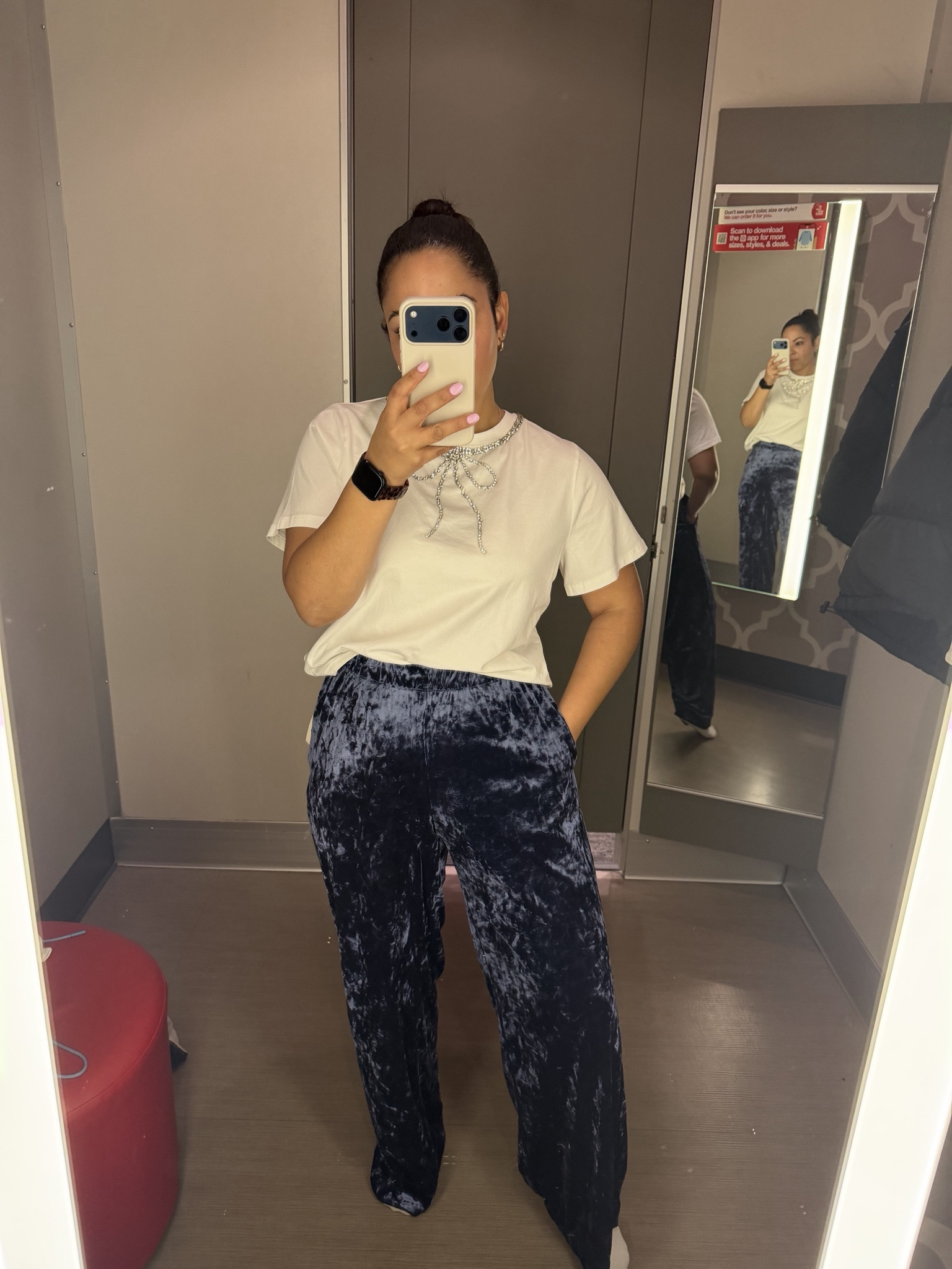 Target tuesday target look target style holiday outfit holiday looks christmas outfit christmas look - runs true to size top comes in black also, pants have a little stretch to it  

 #LTKHoliday #LTKSeasonal #LTKFindsUnder50