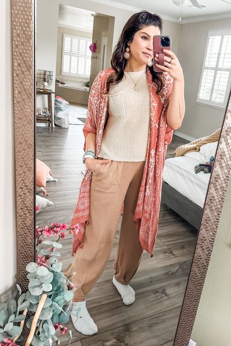 This lounge set is my best friend today. The perfect combo of cozy and put together. And I am obsessed with these earrings!! 
I am wearing a medium in the set  

#LTKFindsUnder50 #LTKOver40 #LTKFindsUnder100