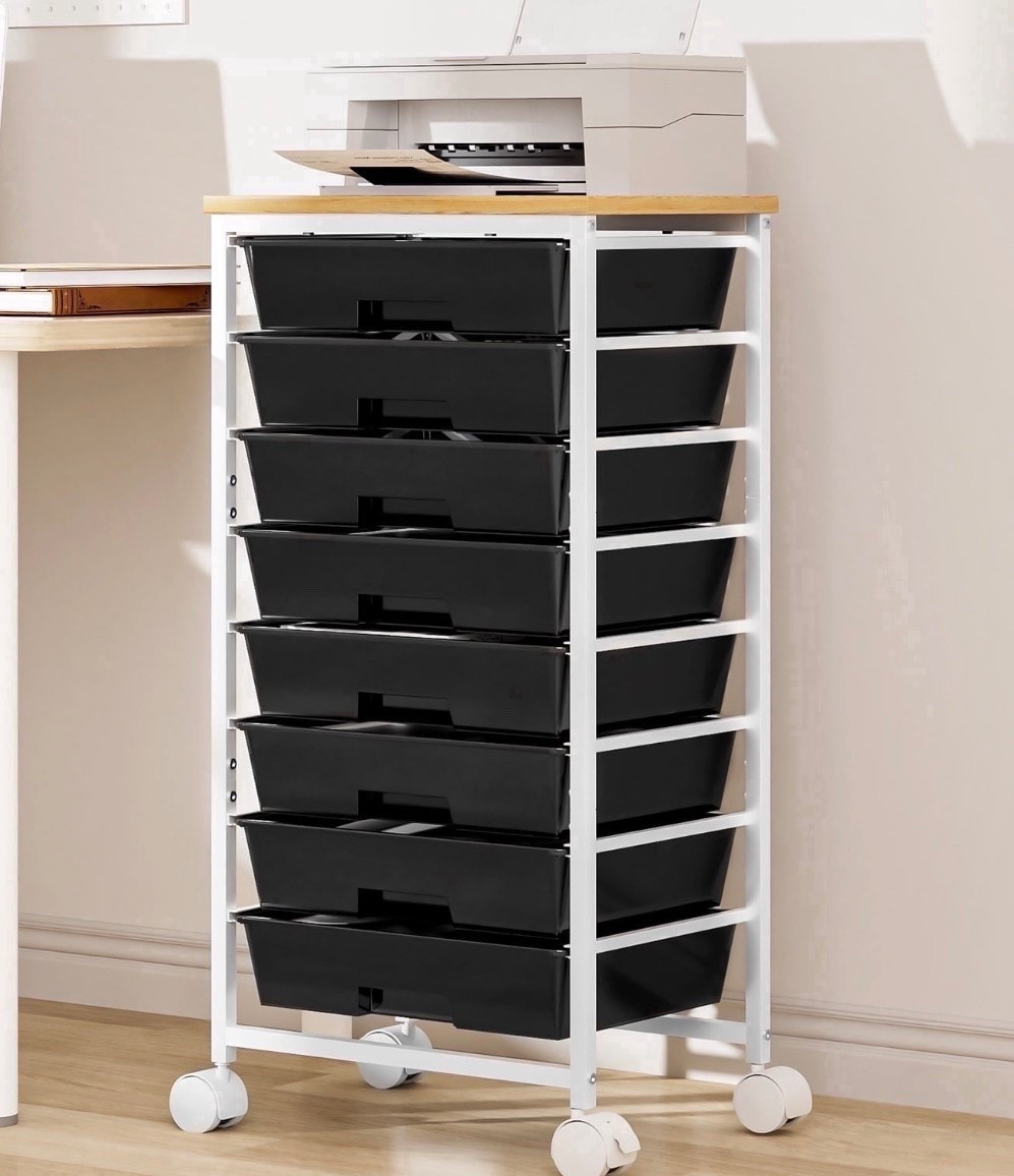 Scrapbook Cart / 8 organizers