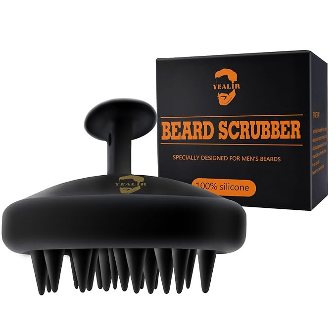 Beard Brush for Men, Silicone Beard Scrubber, Deep Cleans, Hair & Beard Exfoliator Helping Beard ... | Amazon (US)