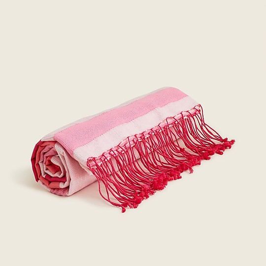 Striped lightweight beach towel | J. Crew US