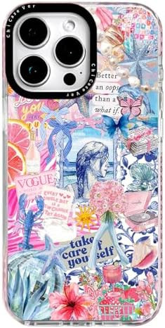 for iPhone 13 Case, Coastal Collage Pattern, Military-Grade Drop Protection, Seaside Daydream Sof... | Amazon (US)