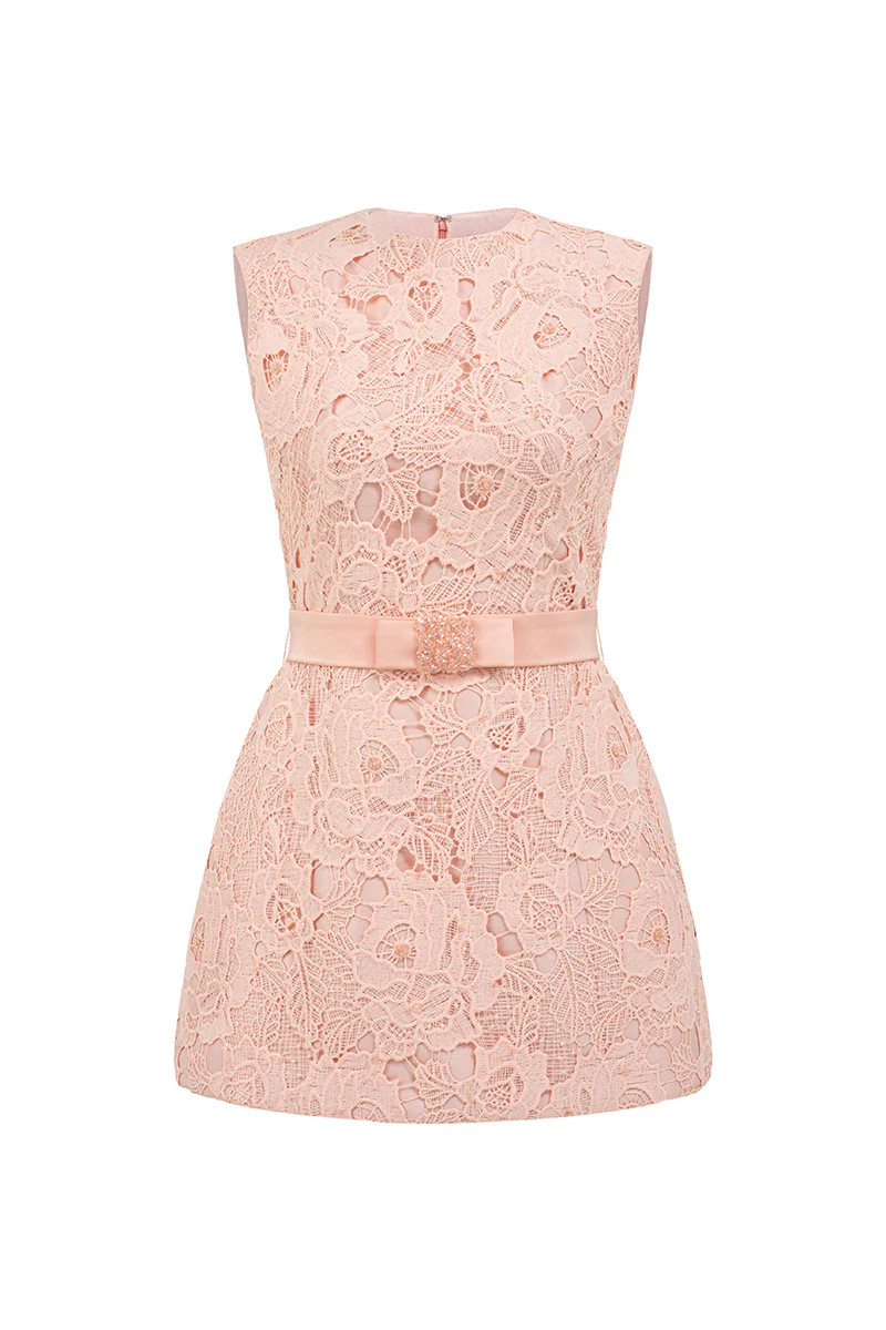 SLEEVELESS BELL MINI DRESS IN LIGHT PINK | I.H.F Studio | CULT MIA | CULT MIA UK LTD