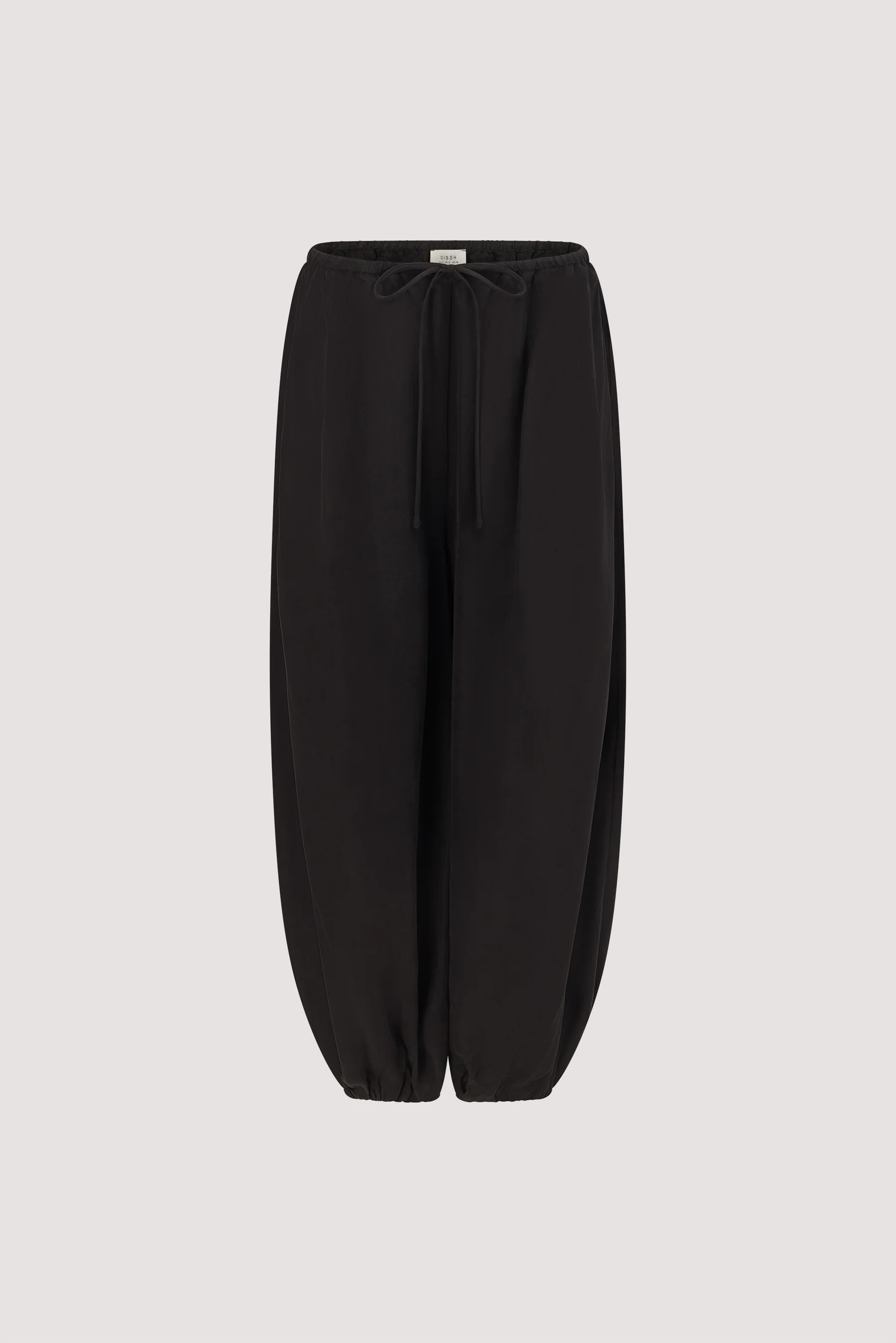 FRANCIS BLACK CUPRO BALLOON PANT | DISSH
