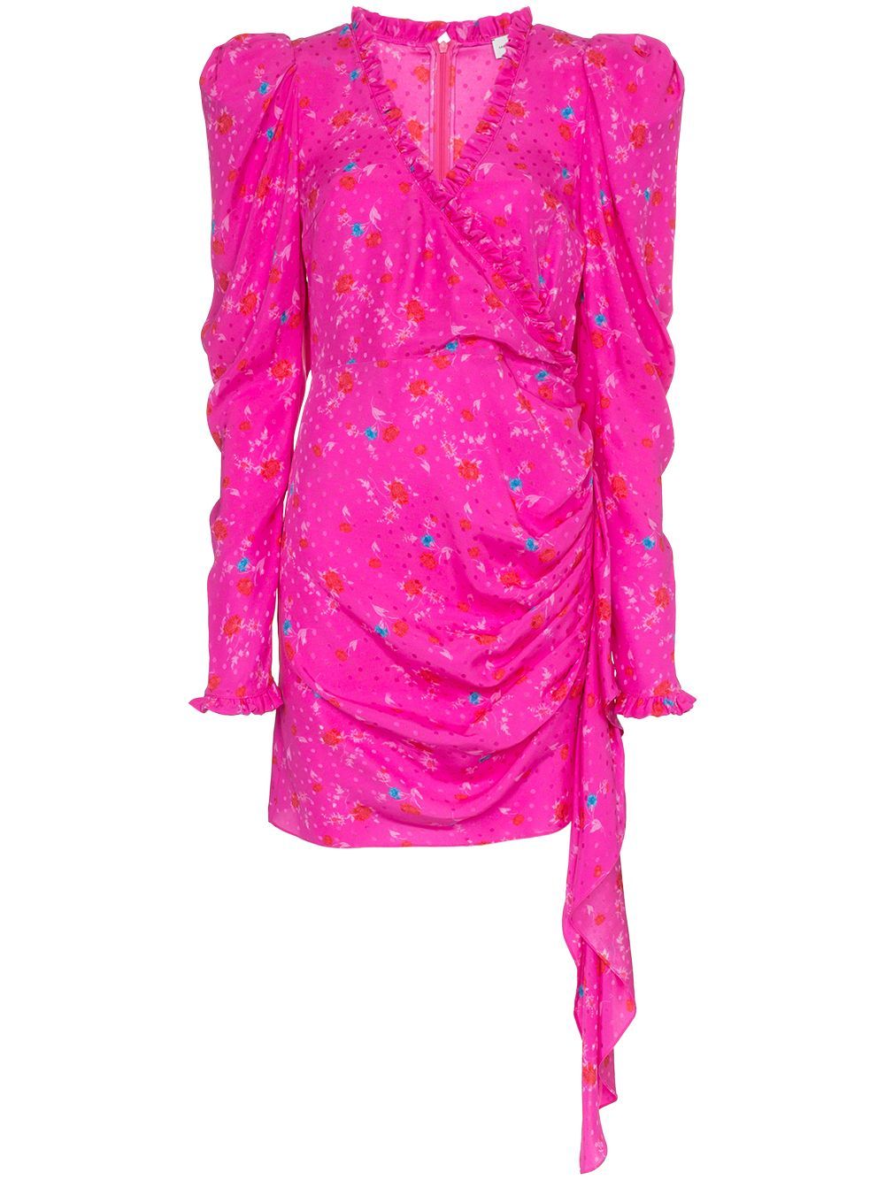 Magda Butrym Carlton floral silk mini dress - Pink | FarFetch Global