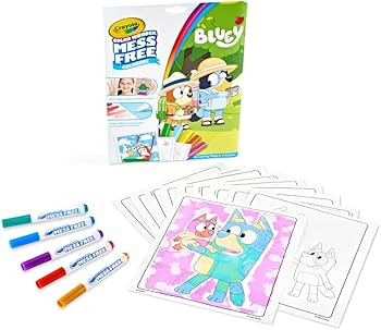 Crayola Bluey Color Wonder Coloring Set, 18 Bluey Coloring Pages, Mess Free Coloring for Toddlers... | Amazon (US)