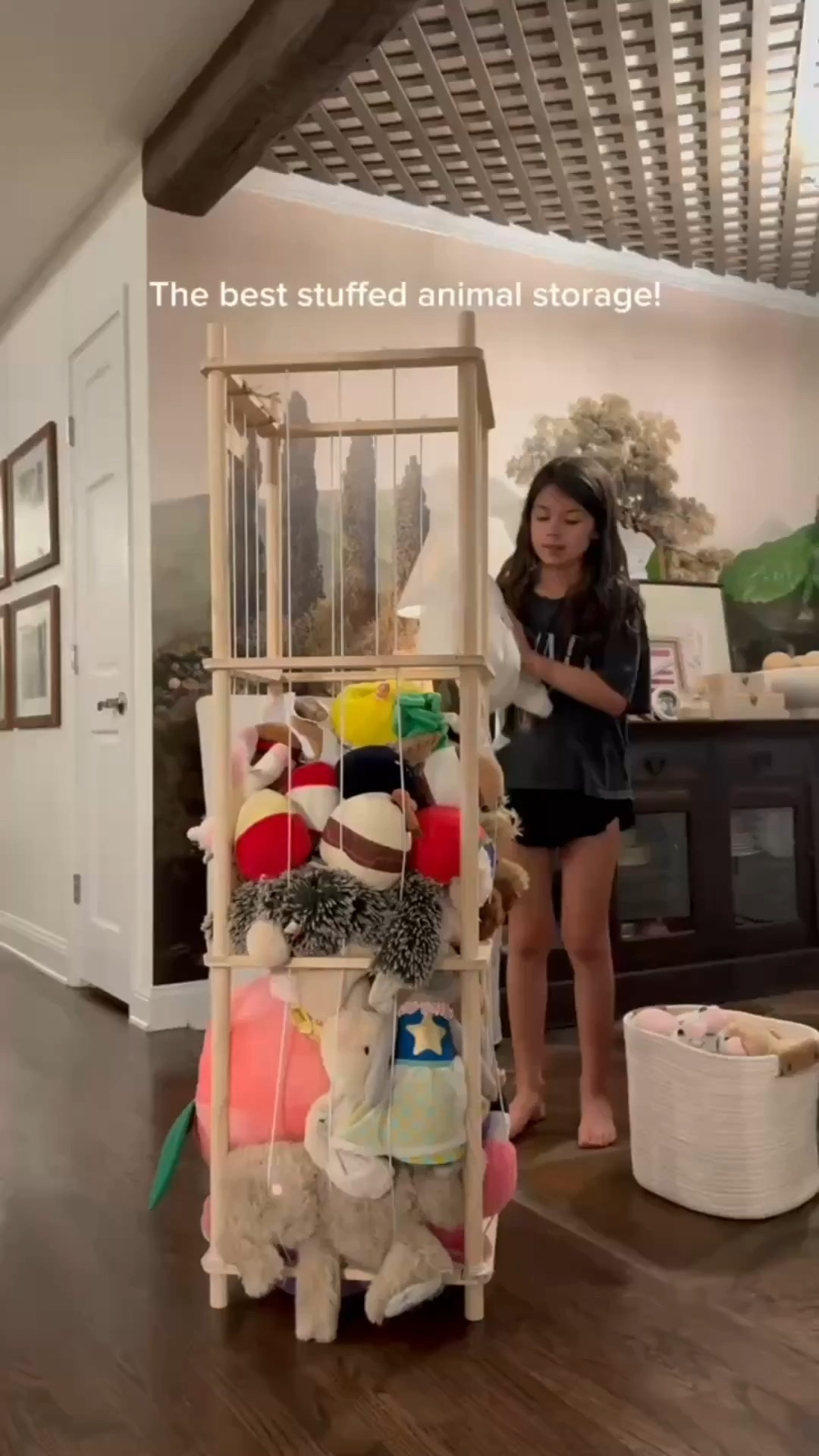 The best stuffed animal storage solution we’ve found yet 🧸✨ This wooden toy organizer keeps every plush, doll, and pillow perfectly contained while still easy for kids to grab and play! I love how it blends into our playroom decor with its natural wood frame and minimalist design — functional and pretty 🌿

Shop my favorite kids’ room organization, toy storage bins, and playroom must-haves on LTK 🪶

#StuffedAnimalStorage #ToyOrganizer #PlayroomStorage #KidsRoomIdeas #WoodenToyStorage #MinimalistHome #HomeOrganization #FamilyHome #LTKHome #LTKFinds #eanesinteriors



#LTKdayinmylife #LTKstorytime #LTKHome