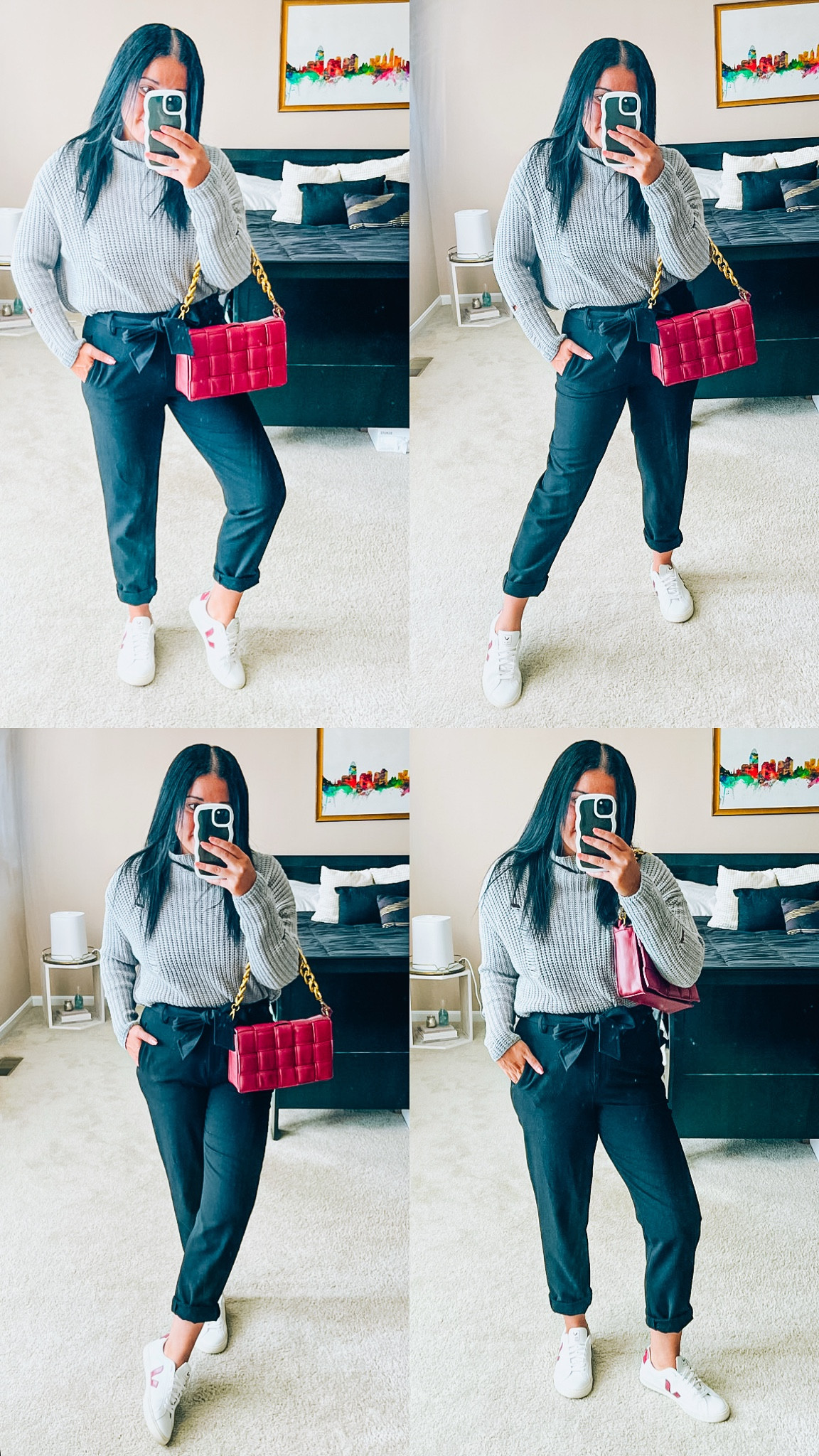 Business casual
Fall fashion 
Turtleneck sweater
Tie waist pants
Veja sneakers


#LTKFindsUnder100 #LTKShoeCrush #LTKSeasonal