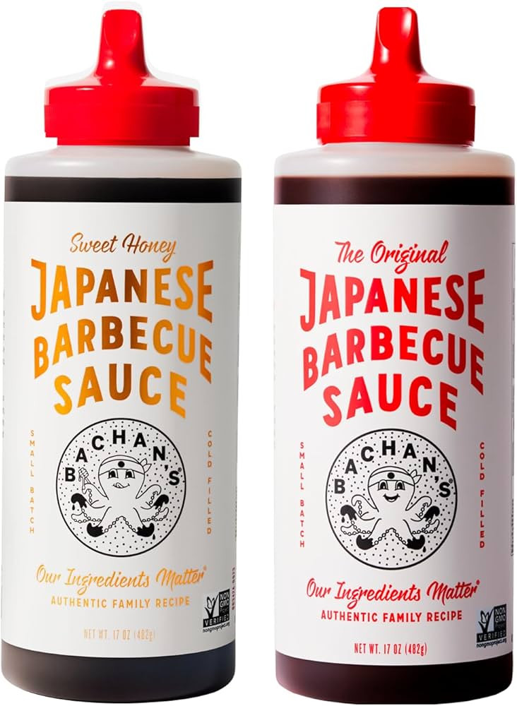 Bachan's Japanese Barbecue Sauce 2 Pack - 1 Original, 1 Sweet Honey - BBQ Sauce for Wings, Chicke... | Amazon (US)