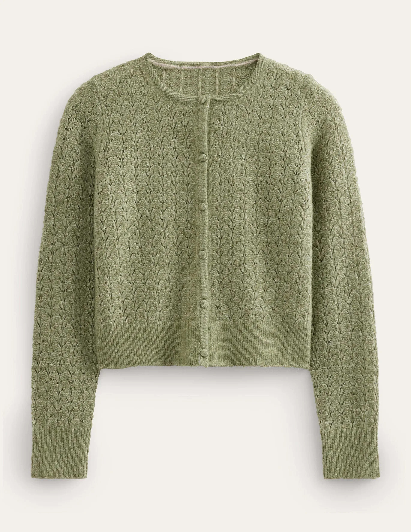 Pointelle Long-Sleeve Cardigan | Boden (US)