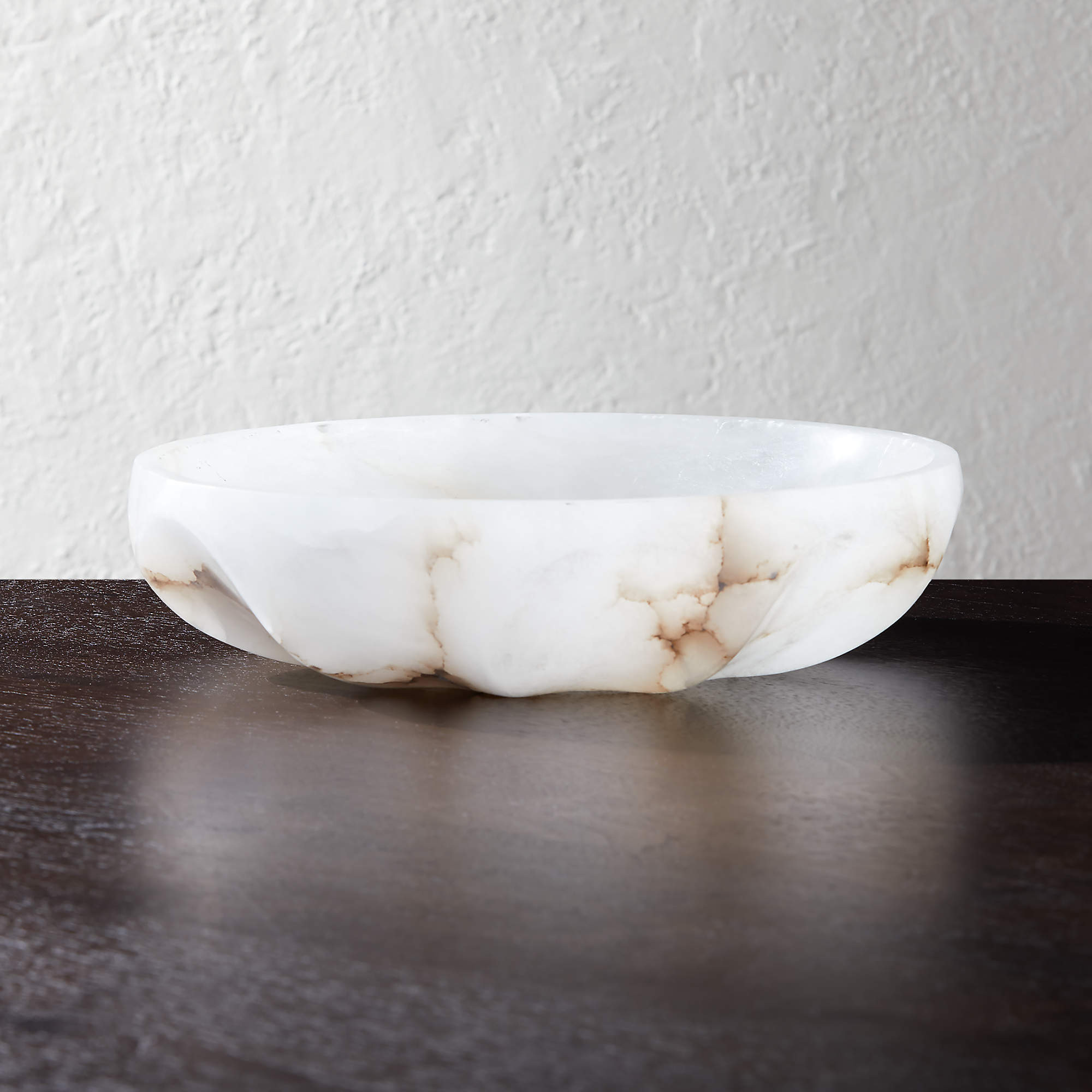 Oyster Alabaster Decorative Bowl + Reviews | CB2 | CB2