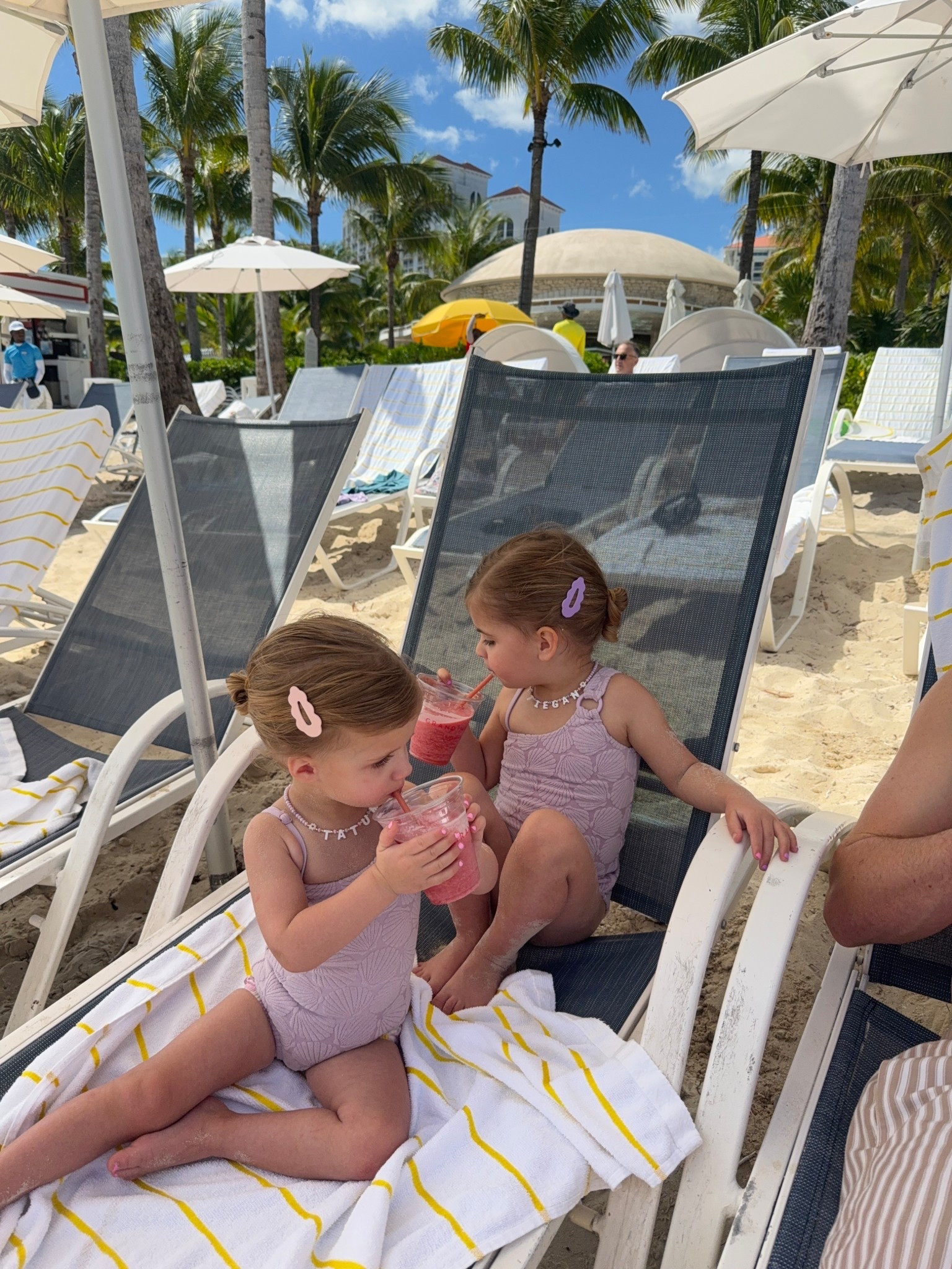 Beach day with the girls!! 💖 custom name necklaces & love this 40pc clip set from Amazon!! Swimsuits are weekend swim! 

Toddler pool beach outfit ideas

#LTKSwim #LTKKids #LTKTravel