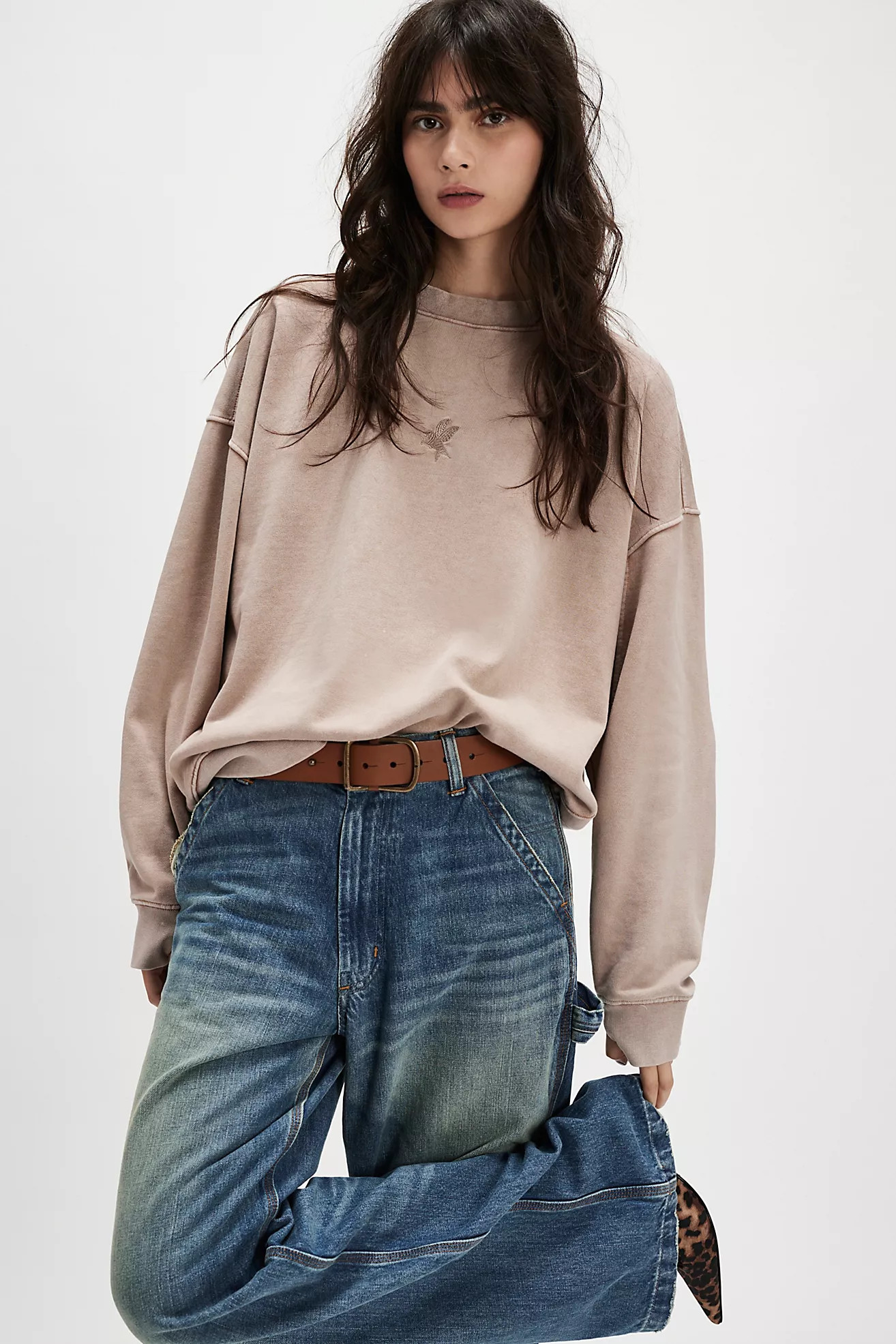 OneTeaspoon Sand Bower Bird Retro Pullover | Free People (Global - UK&FR Excluded)