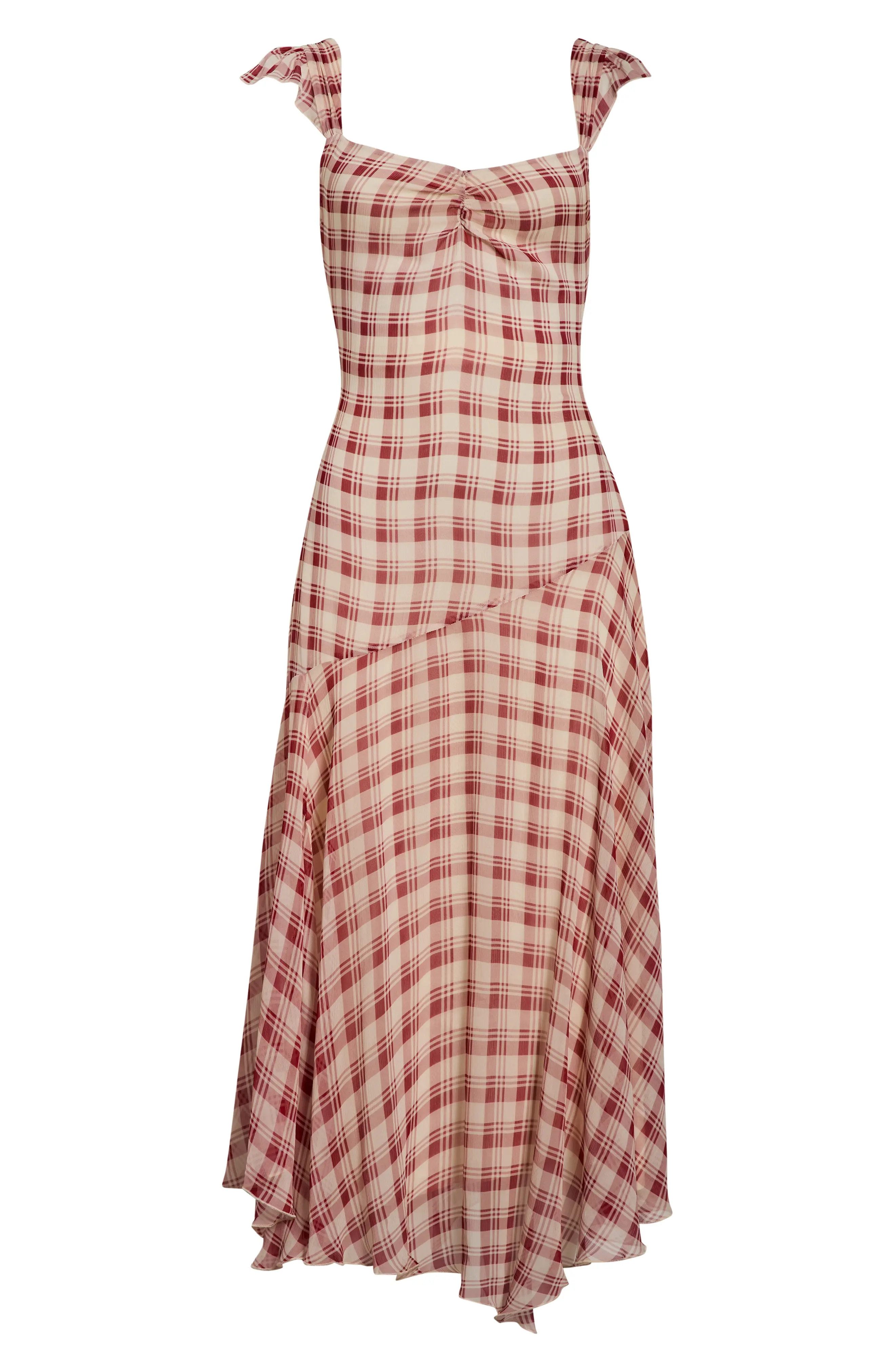 Reformation Zea Plaid Sleeveless Maxi Dress (Women) | Nordstrom | Nordstrom
