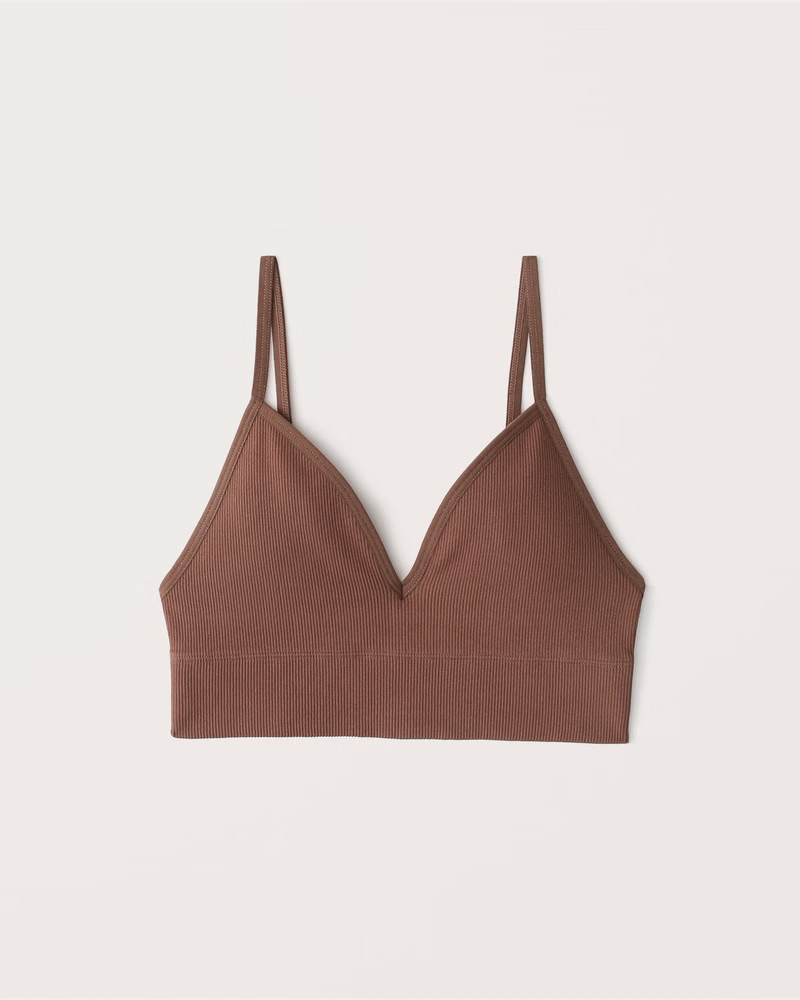 Seamless Triangle Bralette | Abercrombie & Fitch (US)