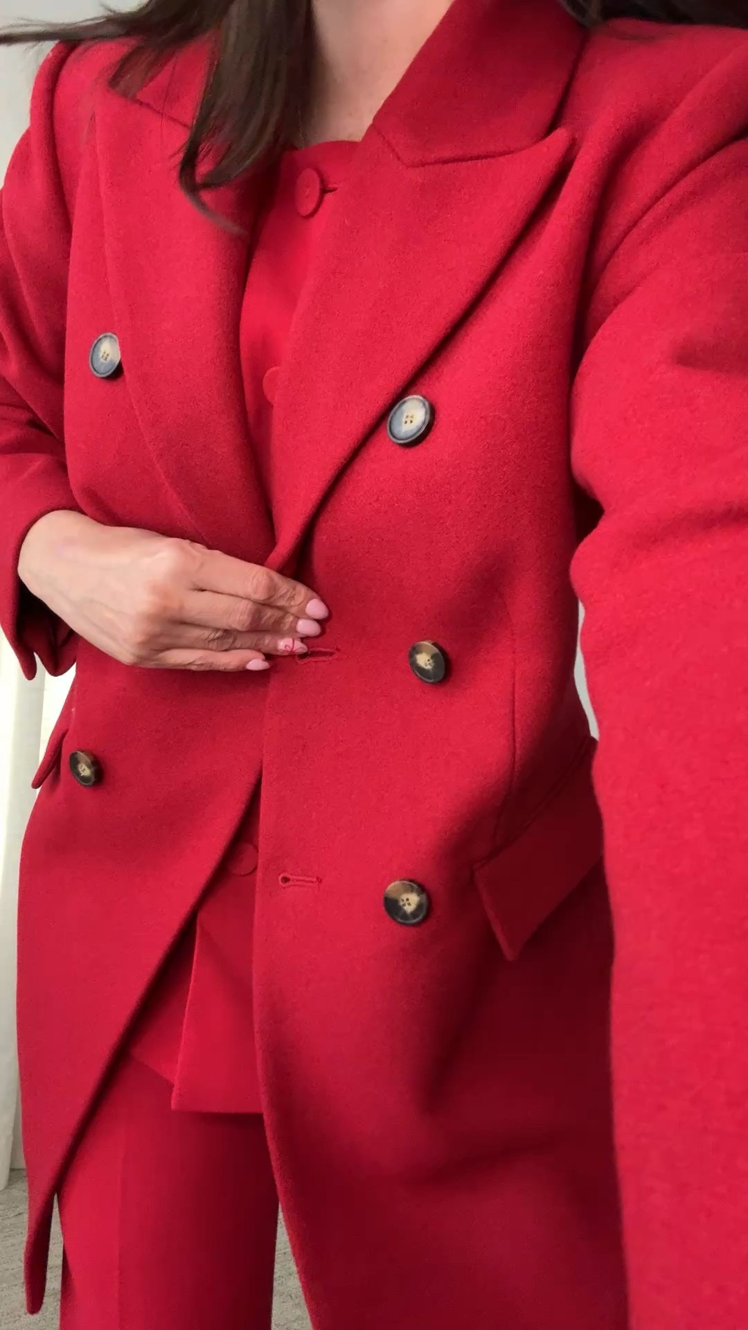 Wearing size 2 in blazer. I think it runs true to size, but reviews say it runs big  