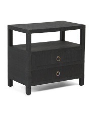 2 Drawer Raffia Table | Marshalls