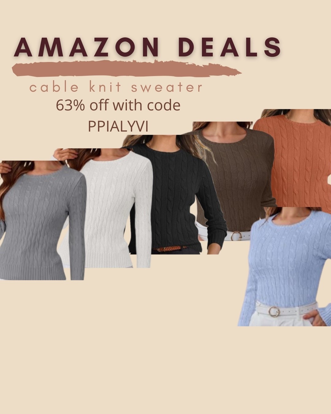 $13 ends 9/27

Amazon fashion
Amazon deals
Cable knit sweater

#LTKSaleAlert
