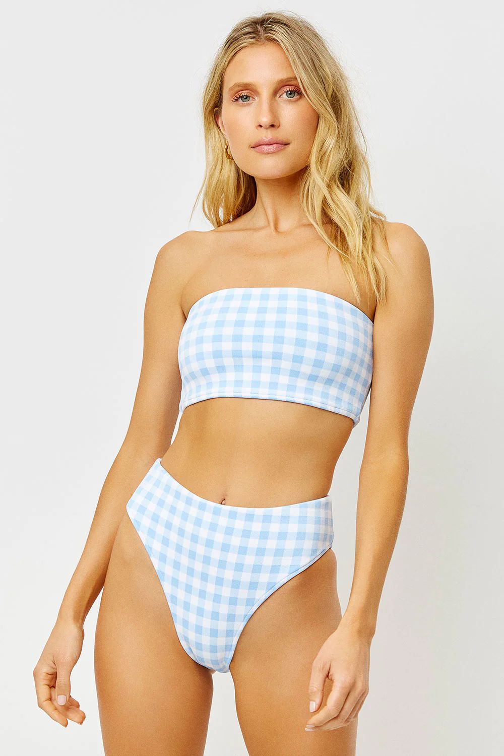 Jenna High Waist Bikini Bottom - Bluebell | Frankies Bikinis