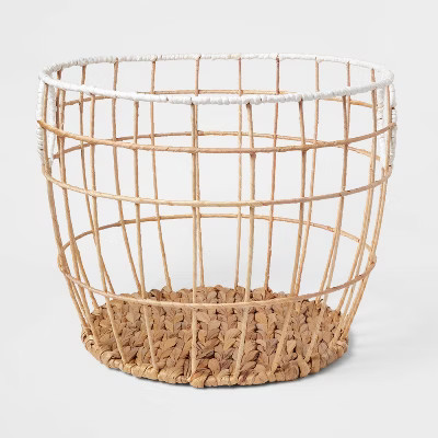 Kids' Woven Basket Natural with White Rim - Pillowfort™ | Target