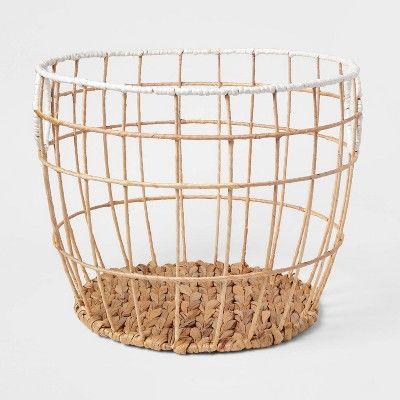 Woven Basket Natural with White Rim - Pillowfort™ | Target