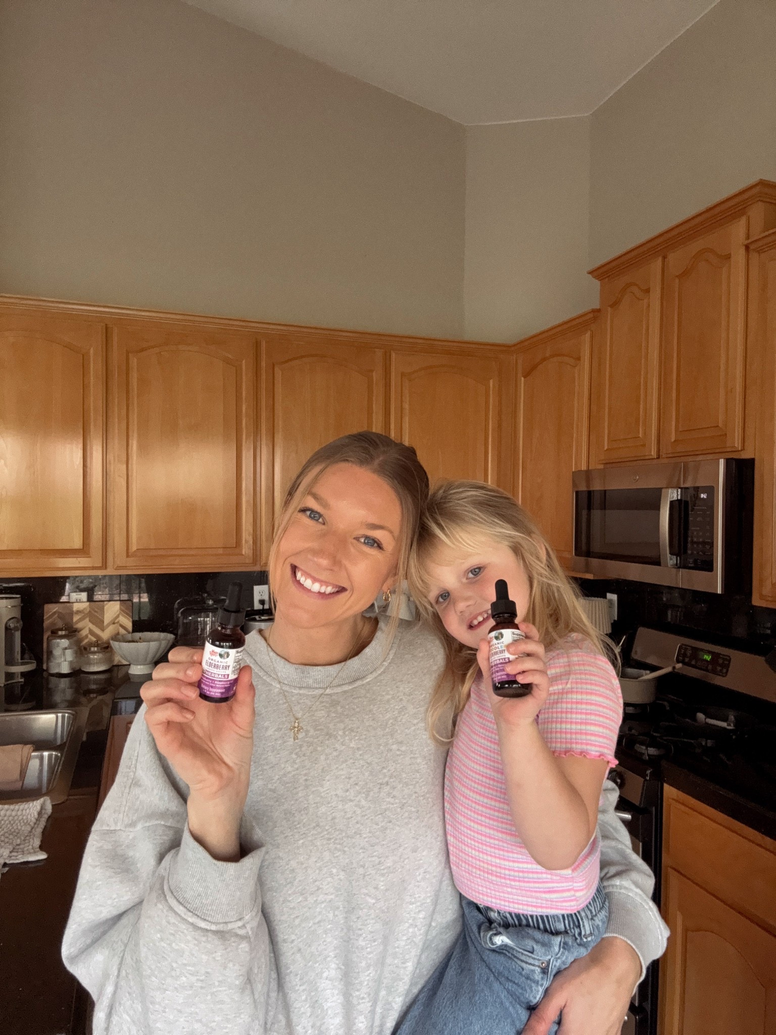 Our new favorite daily elderberry! Getting us through sick season! Toddler and mama approved 💜😊
