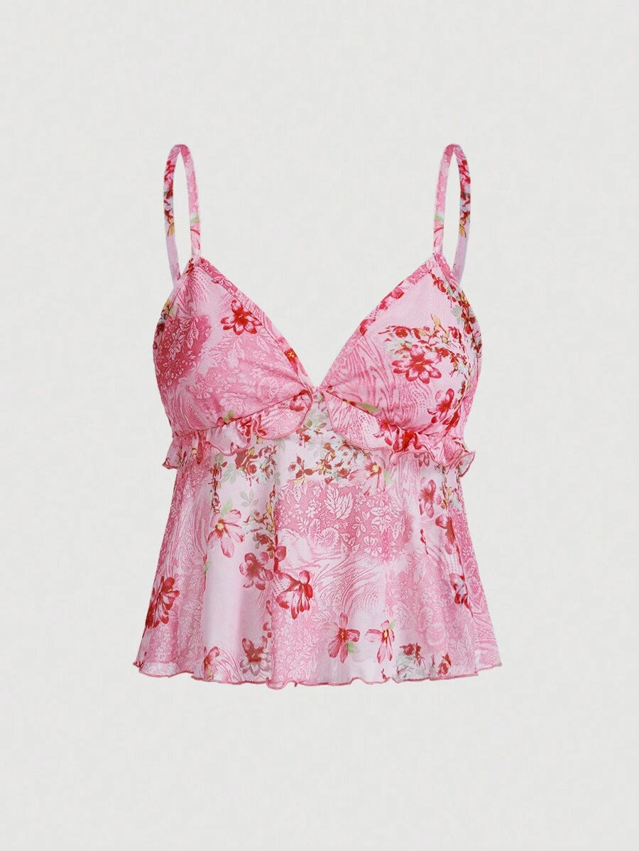 Sweetina Women Floral Print Camisole, Casual Everyday Wear | SHEIN