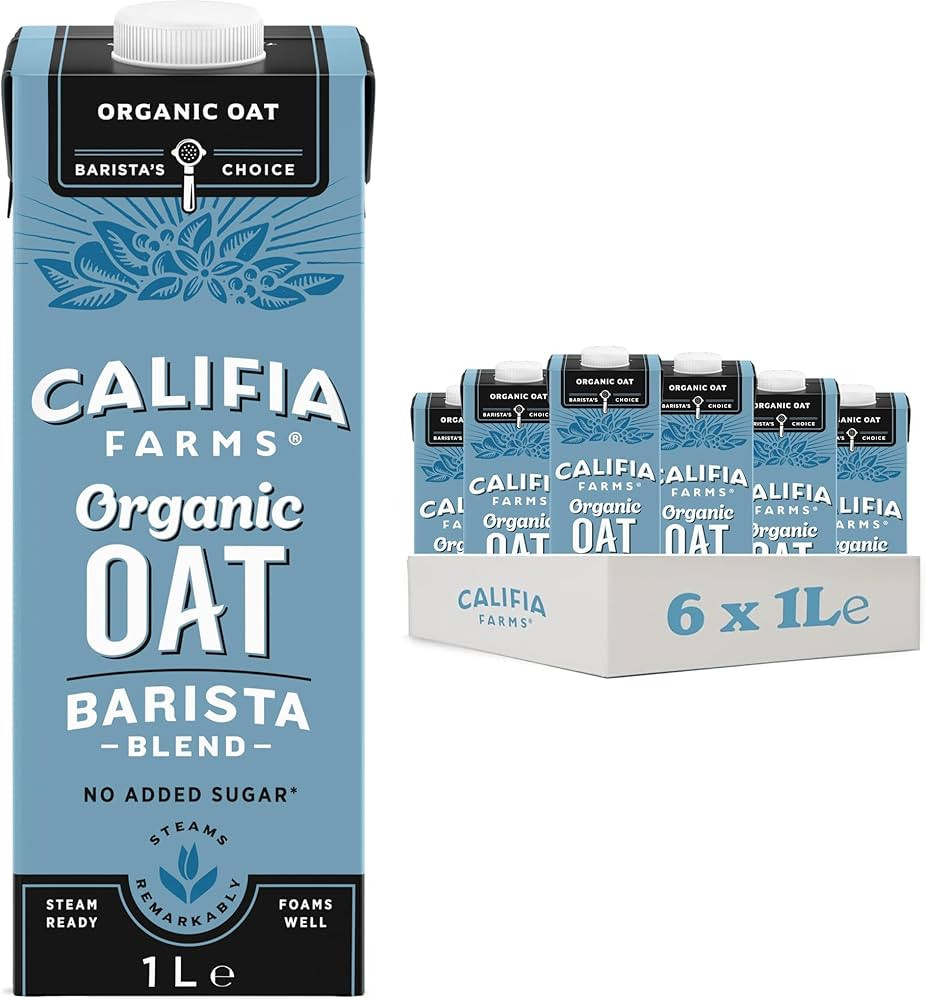Califia Farms ORGANIC Oat Barista Blend - Lactose Free, Dairy Free, No Added Sugar, Vegan, Free F... | Amazon (UK)