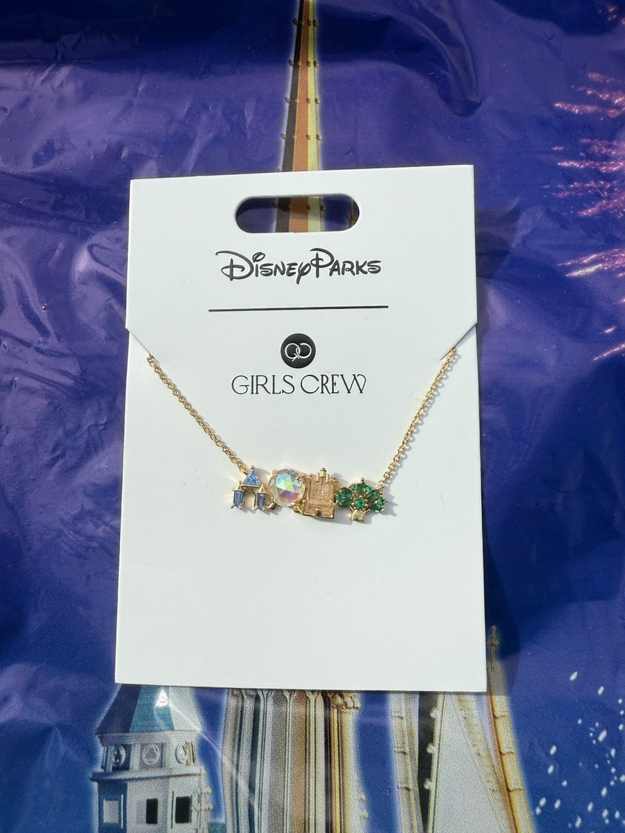 2025 Disney X Girls Crew Walt Disney World Four Parks Icons Necklace Castle WDW | eBay US