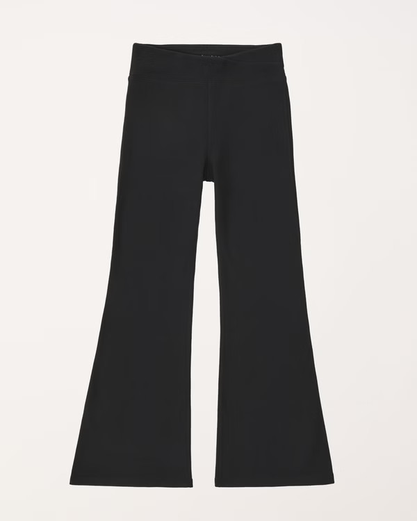 crossover waist cozy active flare leggings | Abercrombie & Fitch (US)
