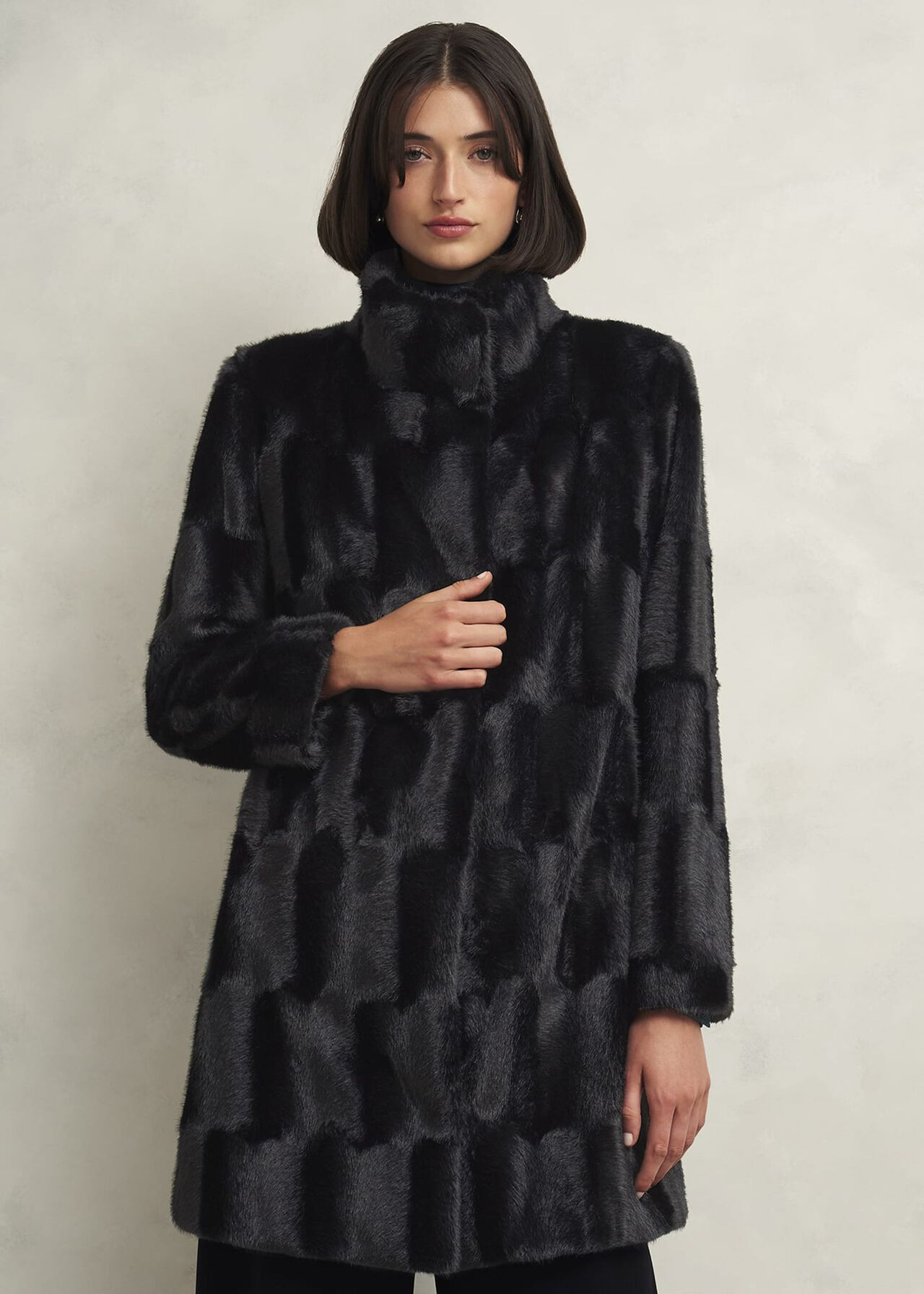 Petite Rosanne Faux Fur Coat | Hobbs US | | Hobbs