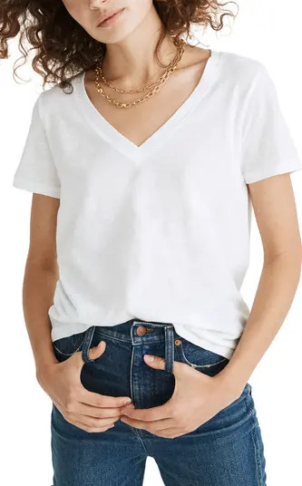 Madewell Whisper Cotton V-Neck T-Shirt | Nordstrom | Nordstrom