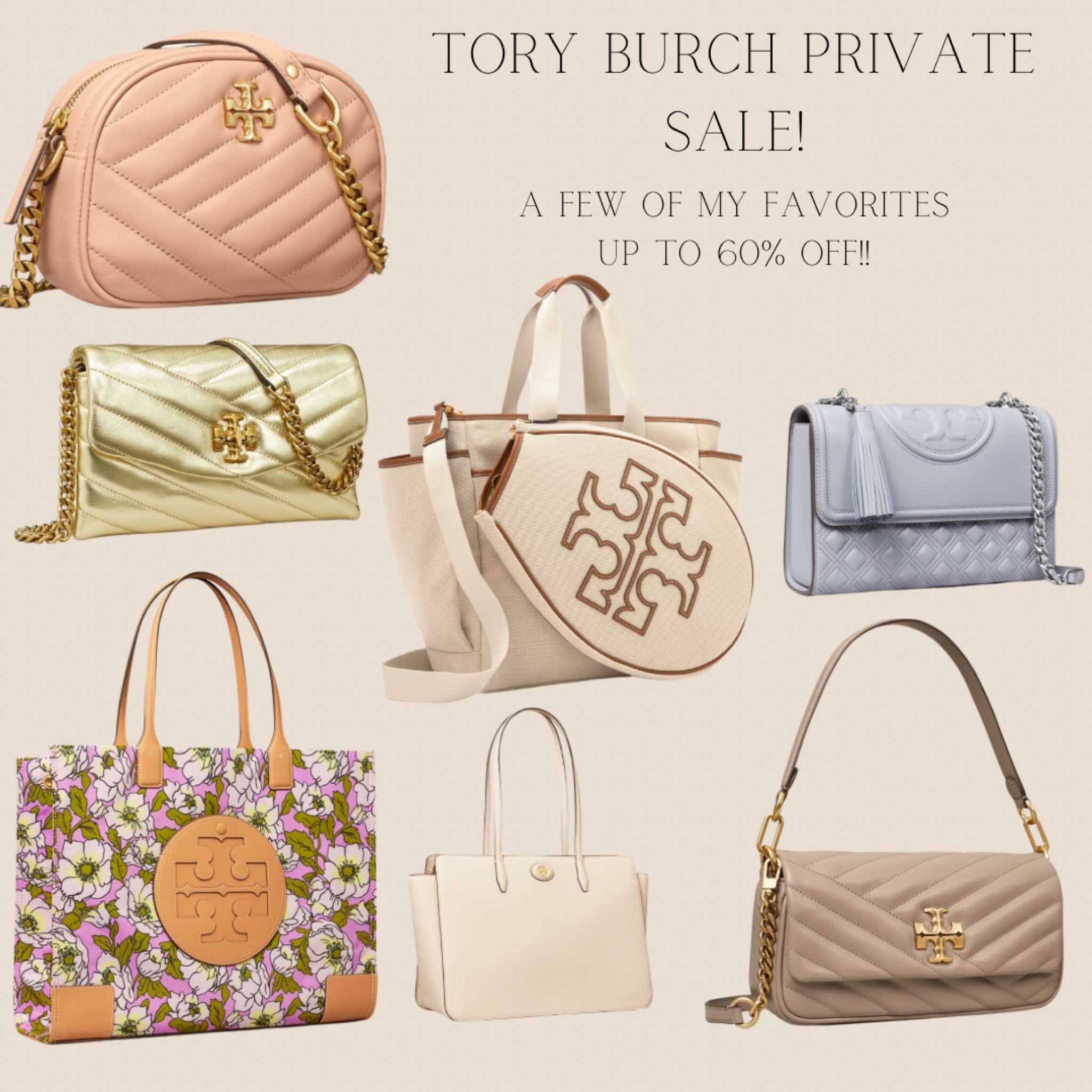 Tory Burch Private Sale! Up to 60% off only accessible through the private link! 

How cute are these bags?! Such pretty colors for spring and summer! And the tennis bag! 

Sale only last until 2/26! 

#privatesale #vacay #vacation #vacayoutfits #vacationfashion
#tote #springbag #springfashion #springstyle #itbag #tennisbag #warmweatherstyles #toryburch #luxury #toryburchsale #florals

#LTKtravel #LTKsalealert #LTKitbag