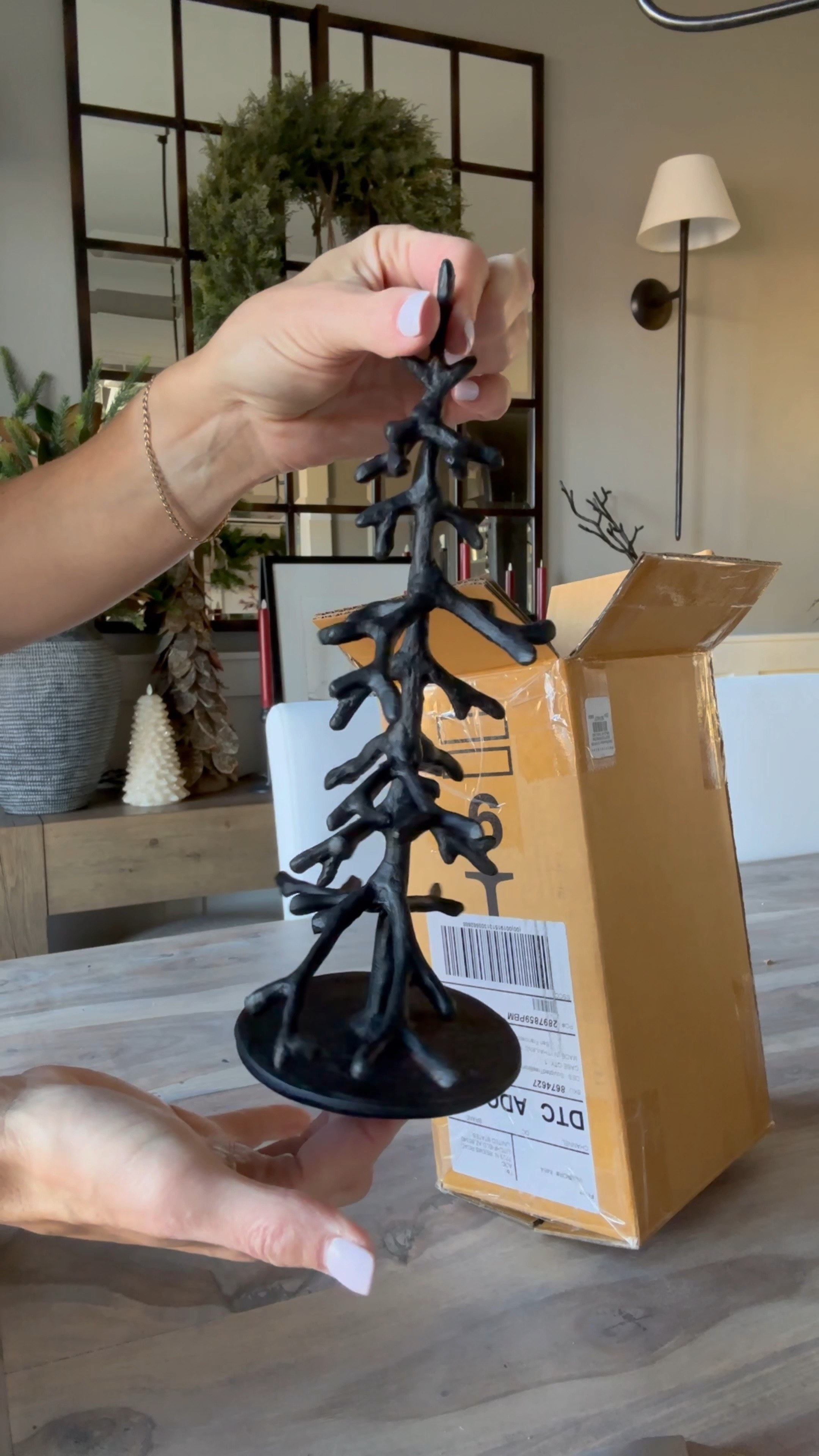 I added another sculpted tree to my collection.  These look great solo or grouped together.  

#LTKHoliday #LTKHome #LTKVideo