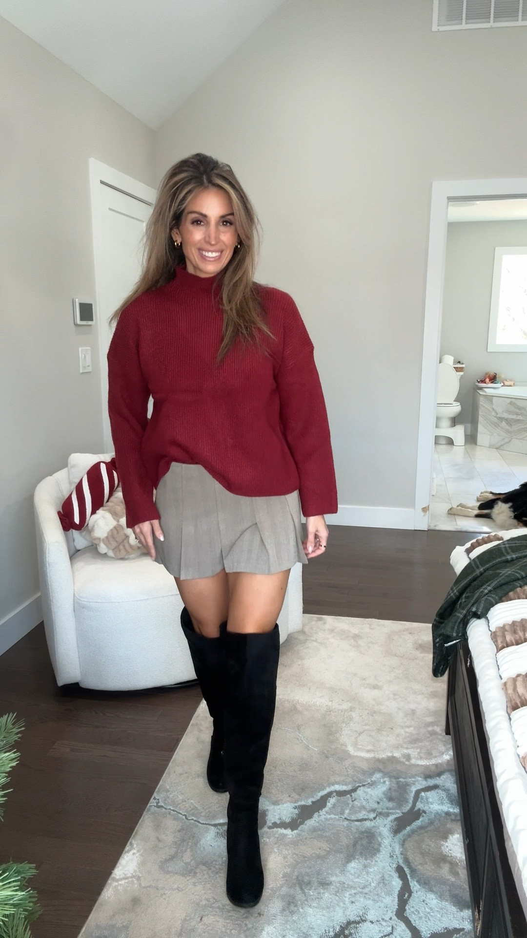 HUGE Abercrombie sale!!! 25% off everything plus use code CYBERAF for an additional 15% off!!!

Everything is true to size! 

Skirts small
Jeans 27 short curve love
Sweater medium 
All other tops small 

So many cute holiday looks! Christmas outfits, Thanksgiving outfit, date night, comfy style 

#LTKHoliday #LTKCyberWeek #LTKGiftGuide