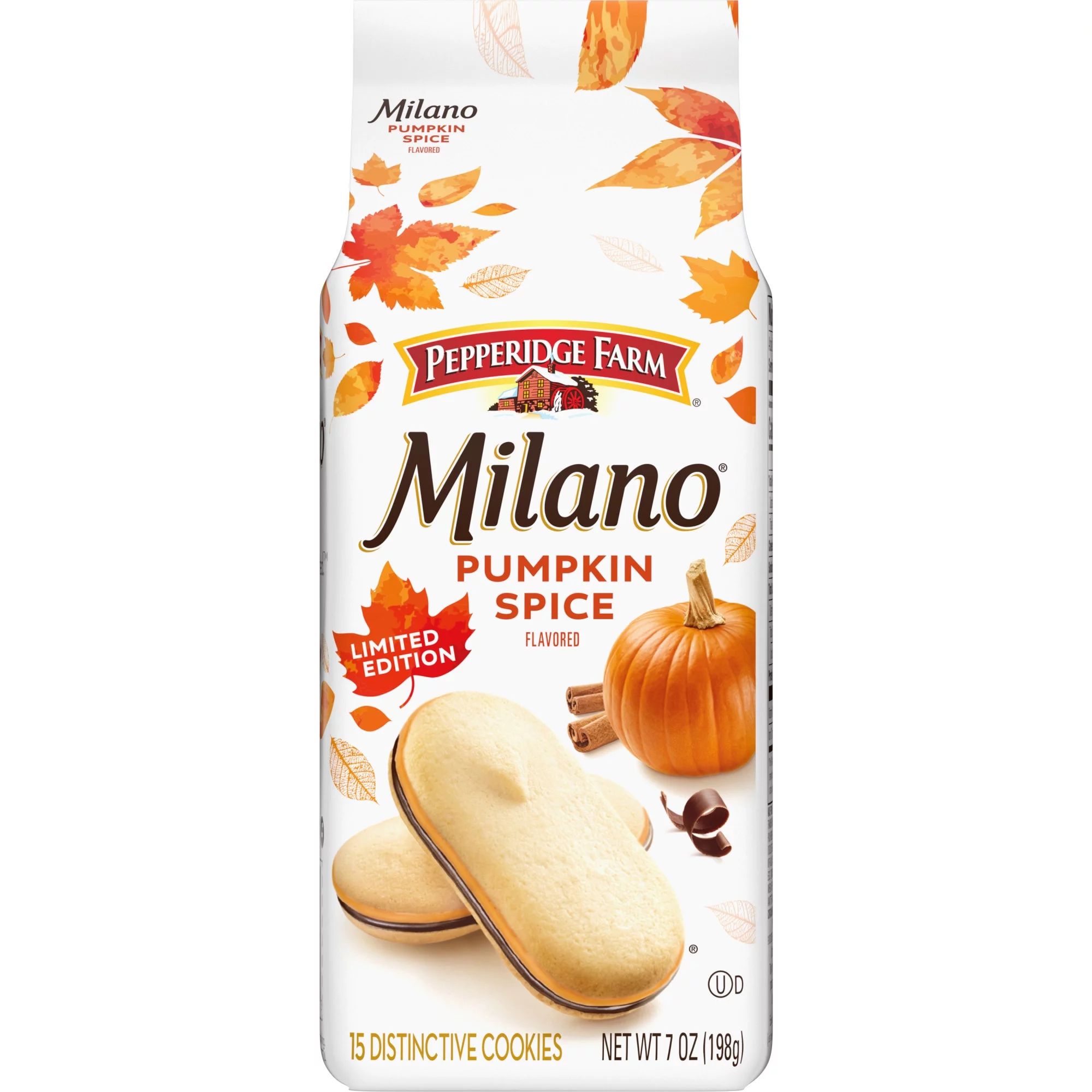 Pepperidge Farm Milano Cookies, Pumpkin Spice, 7 oz. Bag - Walmart.com | Walmart (US)