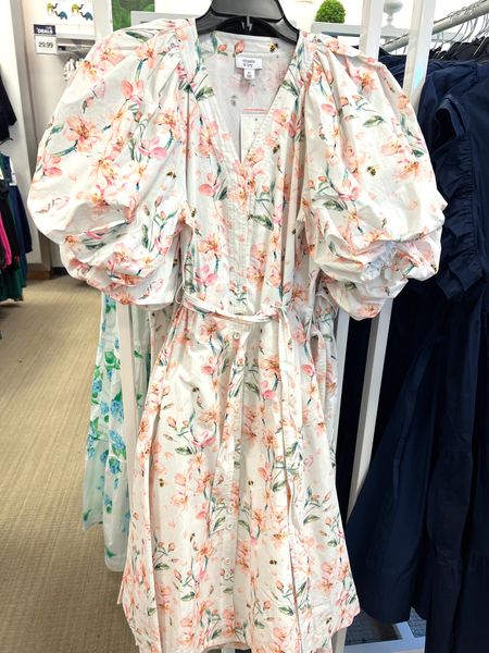 Puff sleeve floral spring dress. Easter dress. 

#LTKfindsunder100 #LTKsalealert #LTKover40