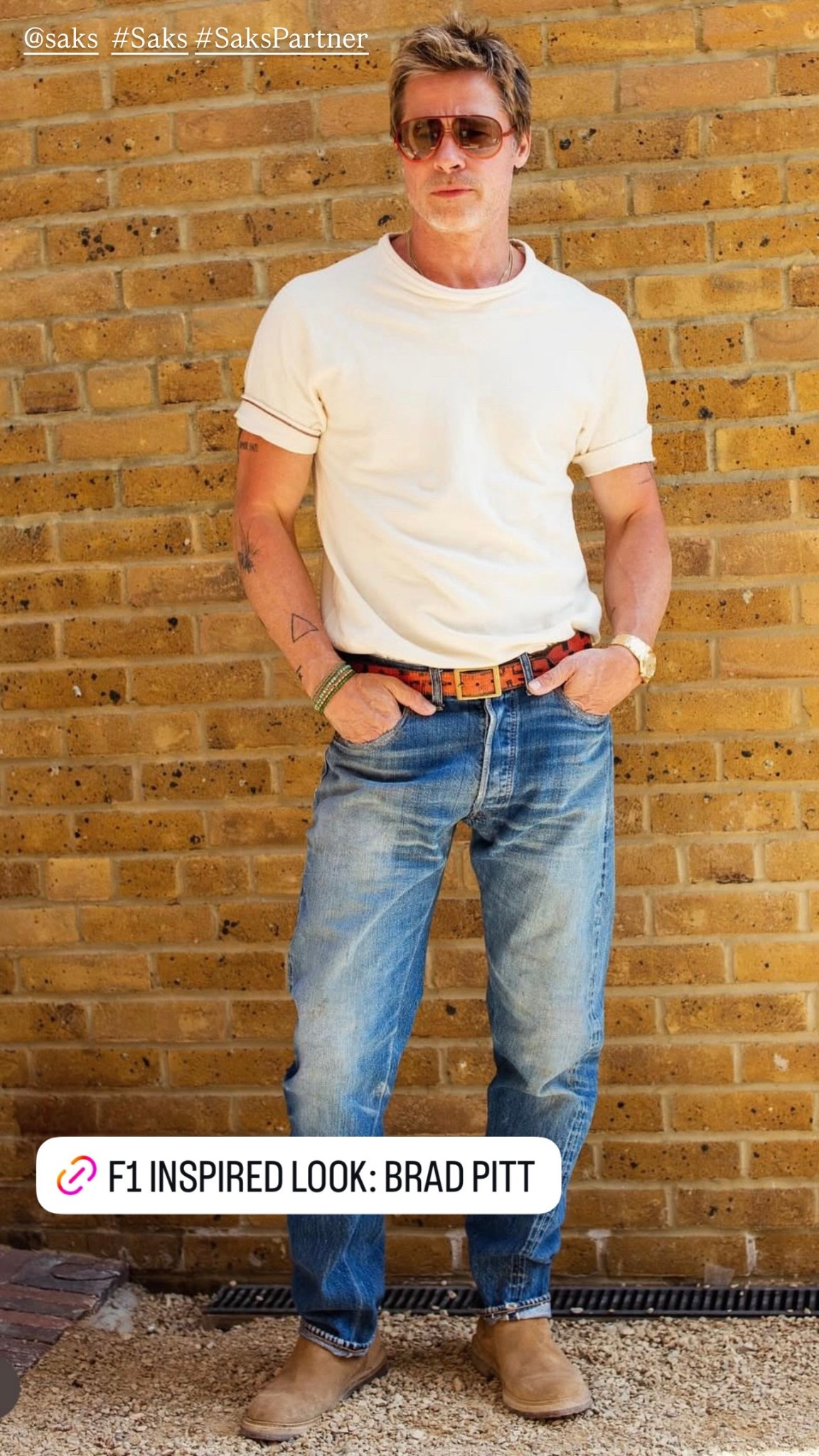 Brad Pitt's F1 movie dominated the summer box office and was serving serious style and requests to find his character Brad Sonny Hayes' effortlessly cool, edgy, looks filled my DM's! I teamed up with @Saks to recreate some of his most requested looks using pieces easy and wearable pieces.

Comment SHOP below to receive a DM with the link to shop this post on my LTK ⬇ https://liketk.it/5cqHN

#Saks #SaksPartner 

#LTKMens