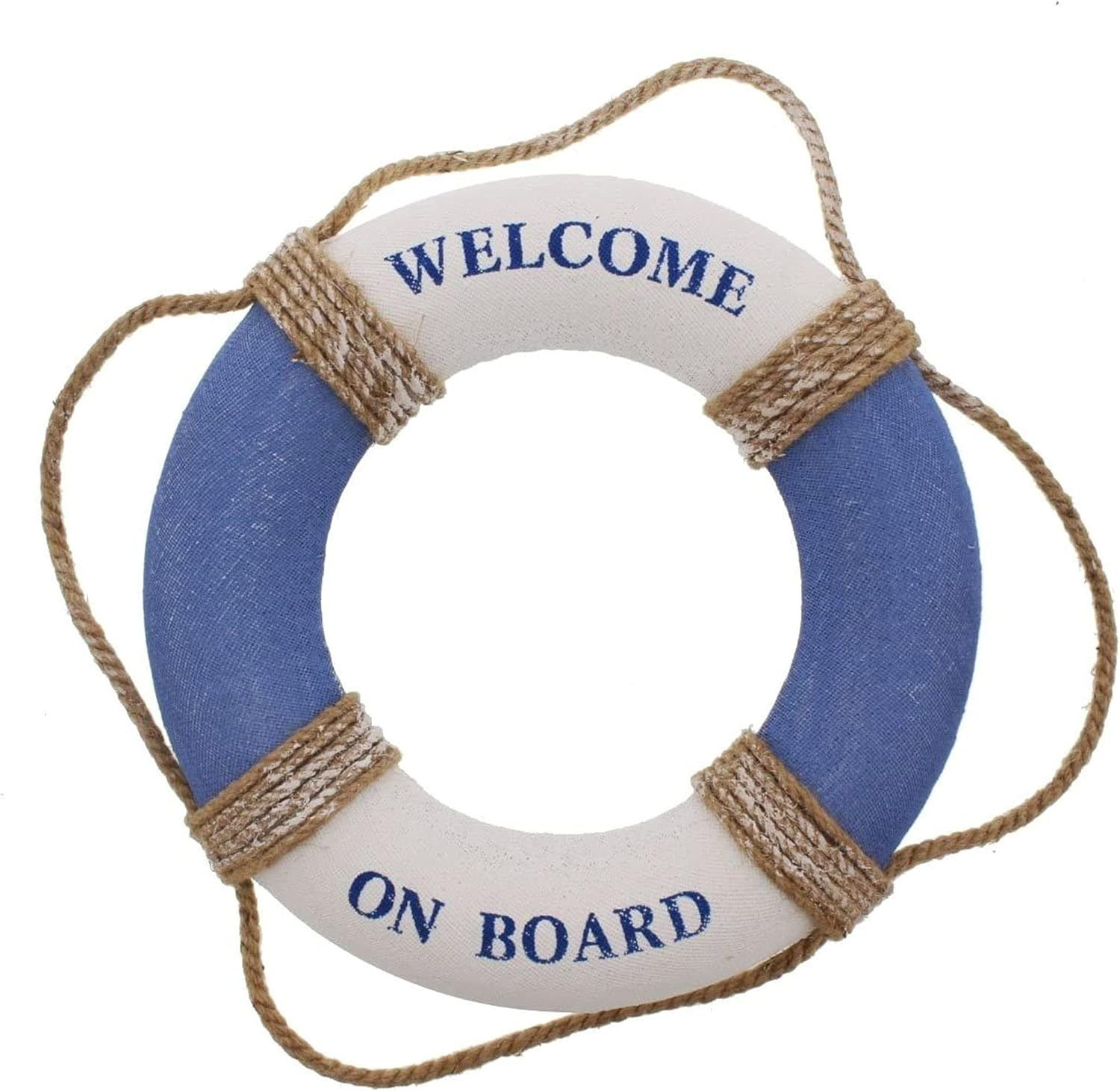 Juvale Life Ring Welcome on Board - Life Ring Swim Tube Decoration DecorLife Ring Greeting Blue W... | Amazon (US)