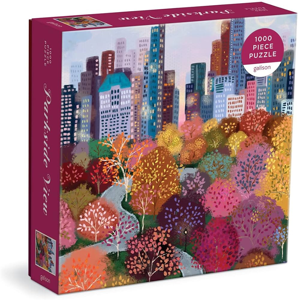 Galison Parkside View 1000 Piece Puzzle in a Square Box from Galison - 1000 Piece Puzzle for Adul... | Amazon (US)