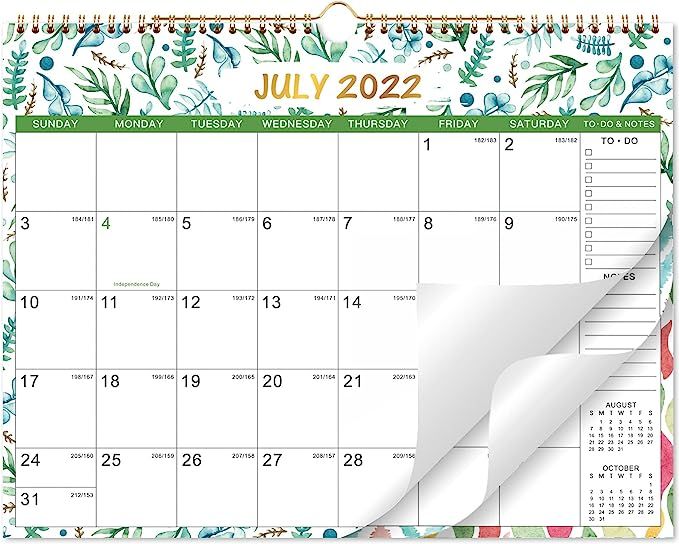 Calendar 2022-2023 - 2022-2023 Wall Calendar, July. 2022 - Dec. 2023, 18 Monthly Calendar with Th... | Amazon (US)