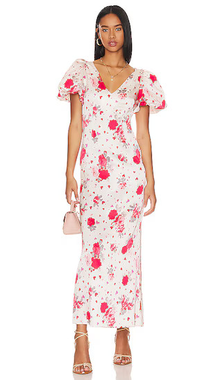 Maryana Maxi Dress in Red & Pink Floral | Revolve Clothing (Global)
