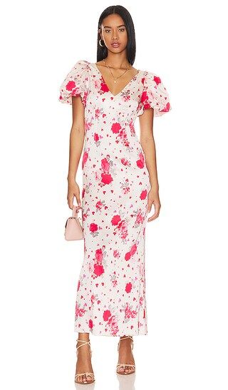 Maryana Maxi Dress in Red & Pink Floral | Revolve Clothing (Global)