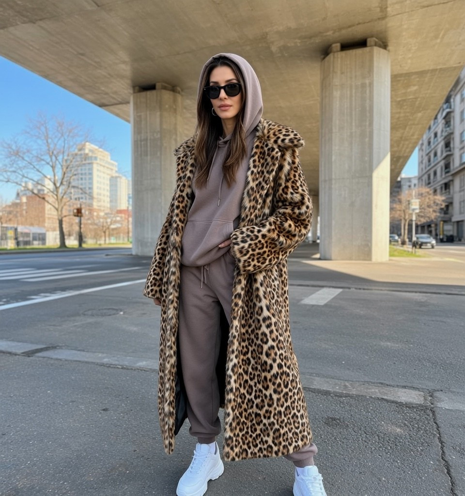 Cozy chic for winter street style ❄️

Obsessed with this leopard coat moment! Paired it with my favorite chocolate brown loungewear set and crisp white sneakers for the perfect blend of comfort and style. The oversized coat adds instant drama to even the most casual outfit.

This is my current go-to formula: statement coat + matching sweats + clean sneakers. Easy to throw on but still looks put together!

#LTK #LTKstyletip #LTKfindsunder100 #winteroutfit #leopardcoat #streetstyle #casualchic #athleisure #ootd #winterfashion​​​​​​​​​​​​​​​​

#LTKdayinmylife
