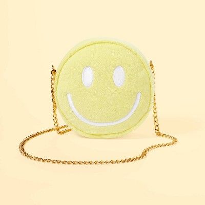 Terry Cloth Embossed Smiley Face Crossbody Bag - Stoney Clover Lane x Target Light Yellow | Target