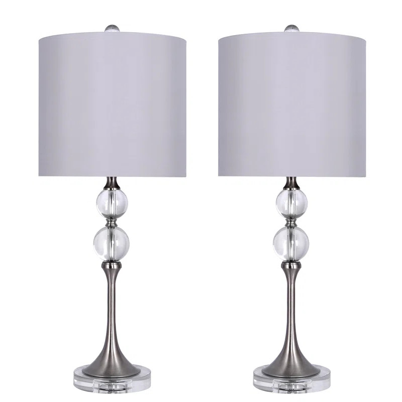 Mcmillin 27" Crystal Table Lamp Set (Set of 2) | Wayfair North America