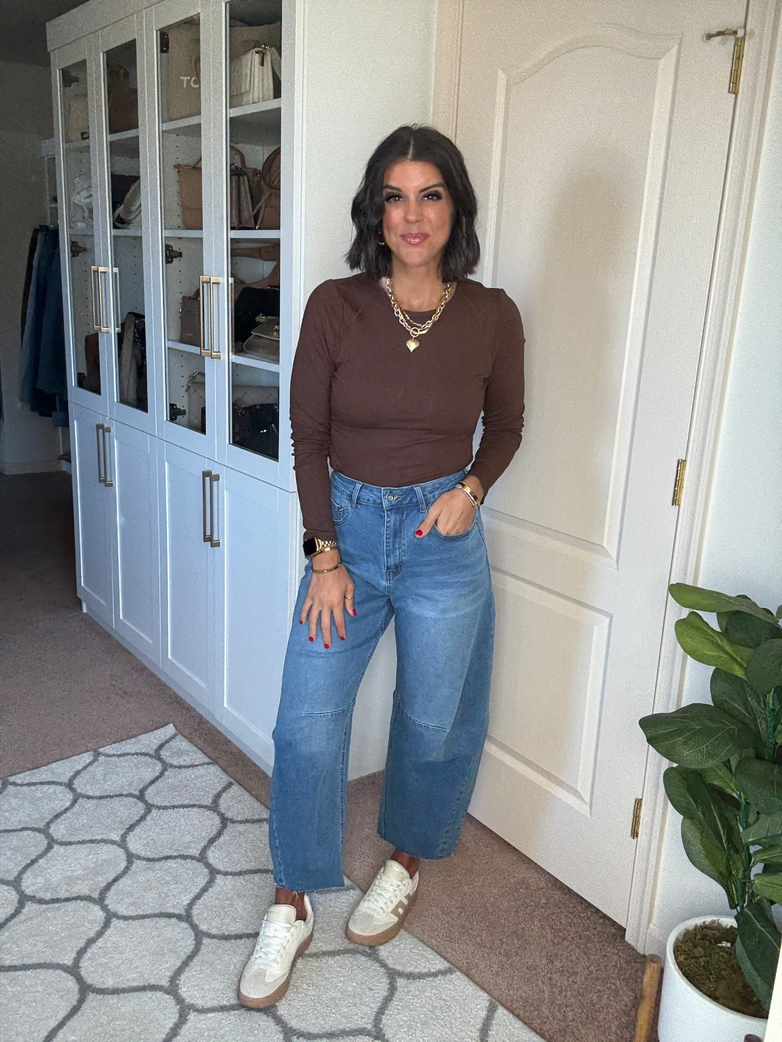 Size small in tee, size 2 in jeans

#LTKFindsUnder100 #LTKSeasonal